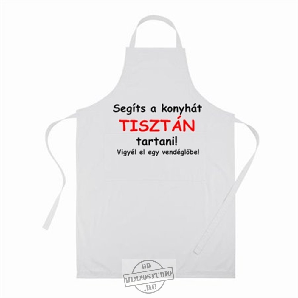 Tiszta konyha kötény gdhimzostudio.hu Konyha kötény