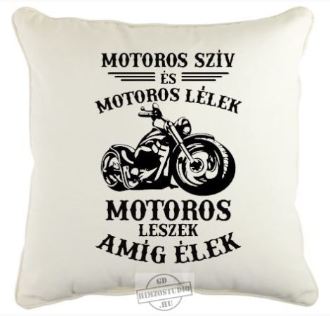 Motoros szív párna