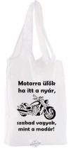 Motorra ülök bevásárló táska